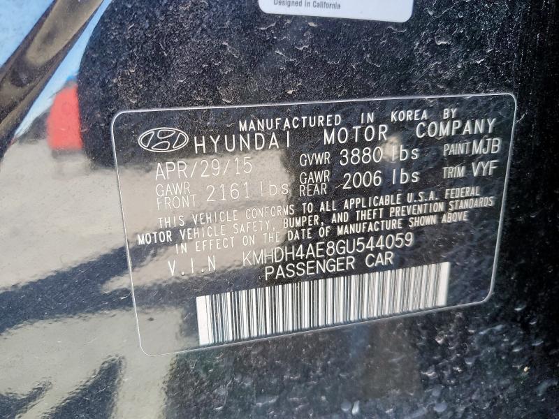 2016 HYUNDAI ELANTRA SE - KMHDH4AE8GU544059