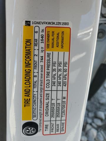 2019 CHEVROLET TRAVERSE L - 1GNEVFKW3KJ251580