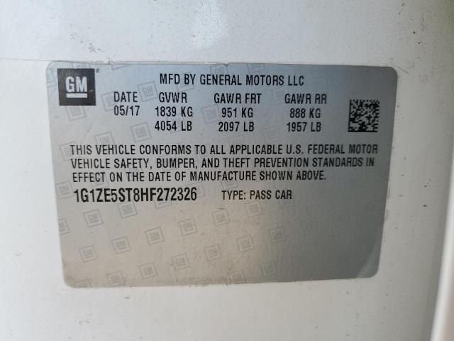 2017 CHEVROLET MALIBU LT - 1G1ZE5ST8HF272326