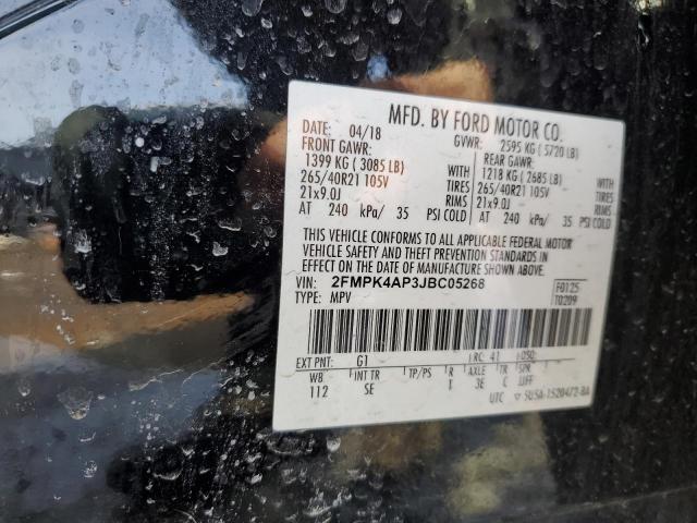 2018 FORD EDGE SPORT - 2FMPK4AP3JBC05268