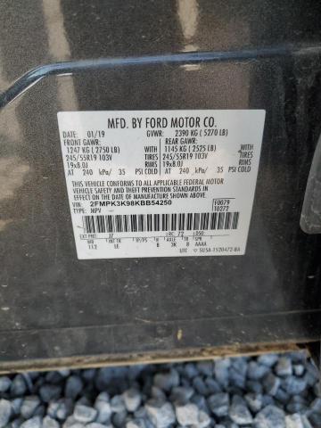 2019 FORD EDGE TITAN 2FMPK3K98KBB54250