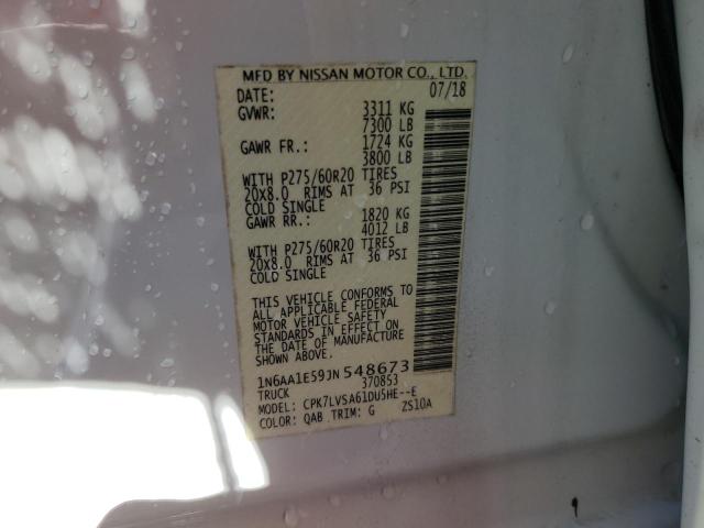 2018 NISSAN TITAN SV 1N6AA1E59JN548673