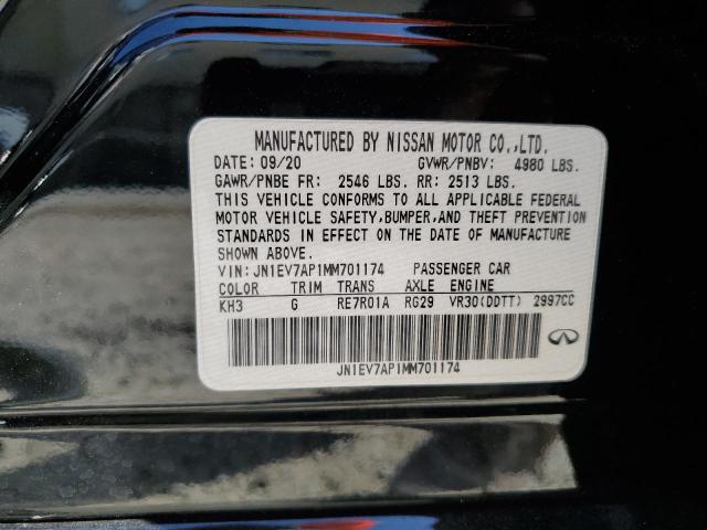 2021 INFINITI Q50 PURE - JN1EV7AP1MM701174