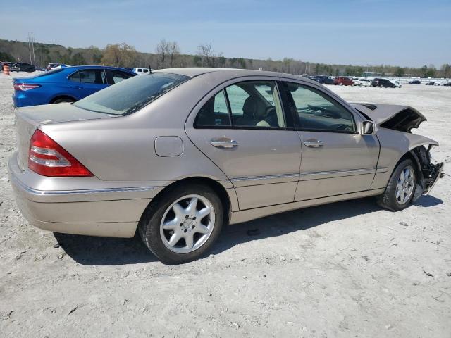 MERCEDES-BENZ C 240 2003 tan  gas WDBRF61J13F307614 photo #4