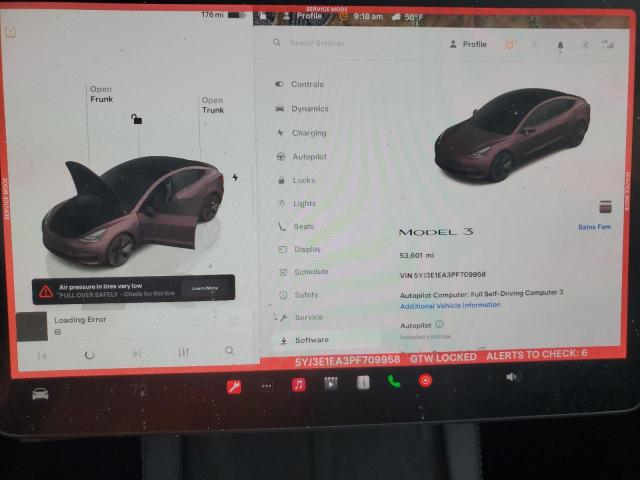 2023 TESLA MODEL 3 - 5YJ3E1EA3PF709958