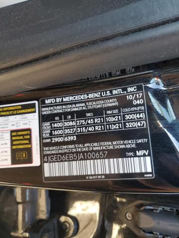 2018 MERCEDES-BENZ GLE COUPE - 4JGED6EB5JA100657
