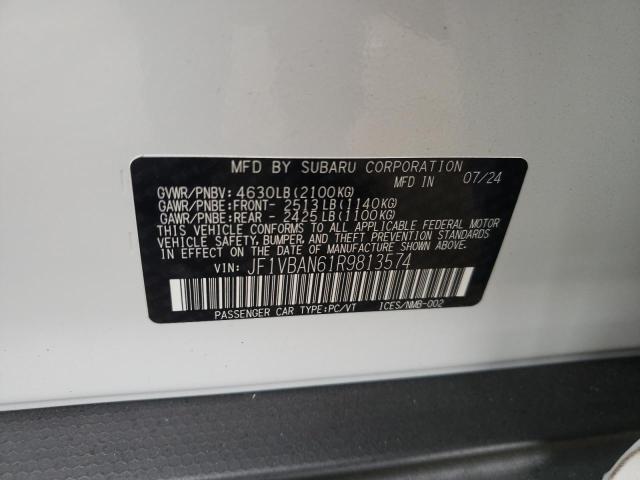 2024 SUBARU WRX LIMITE JF1VBAN61R9813574