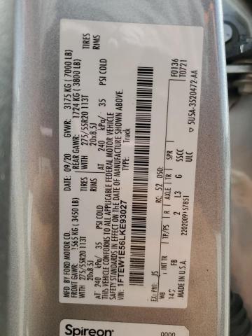 2020 FORD F150 SUPER - 1FTEW1E56LKE93027