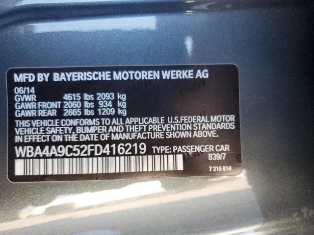 2015 BMW 428 I GRAN - WBA4A9C52FD416219