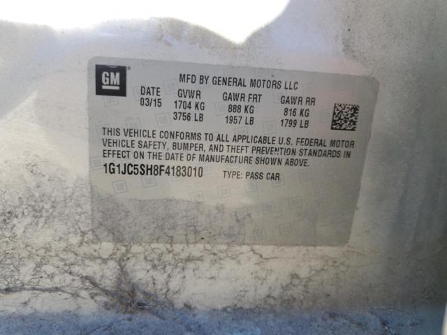 2015 CHEVROLET SONIC LT - 1G1JC5SH8F4183010