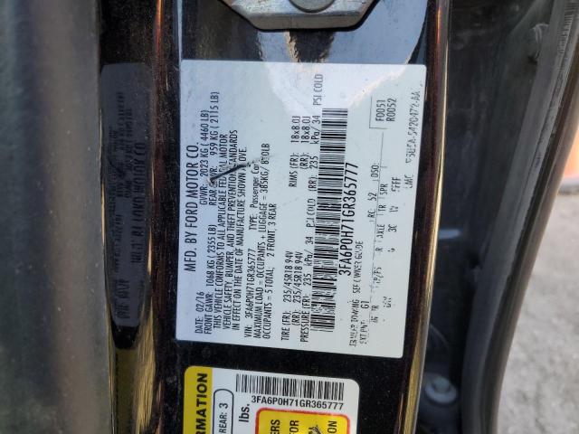 2016 FORD FUSION SE - 3FA6P0H71GR365777