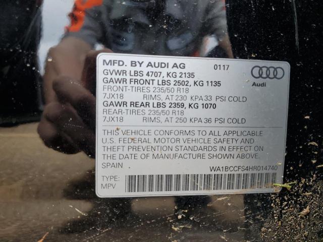 2017 AUDI Q3 PREMIUM - WA1BCCFS4HR014740