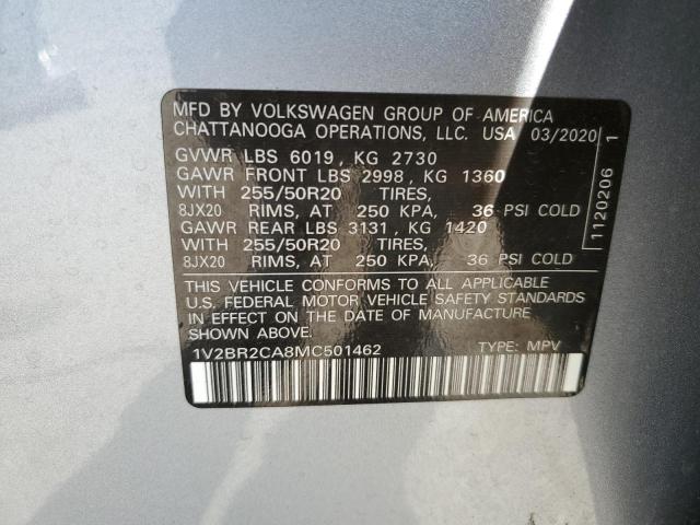 2021 VOLKSWAGEN ATLAS SEL - 1V2BR2CA8MC501462