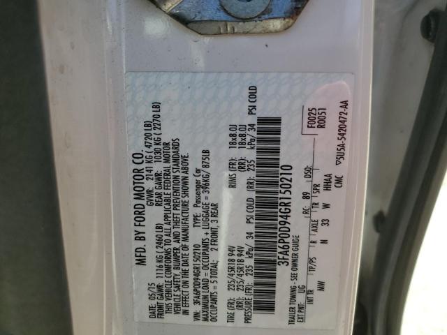 2016 FORD FUSION TIT - 3FA6P0D94GR150210