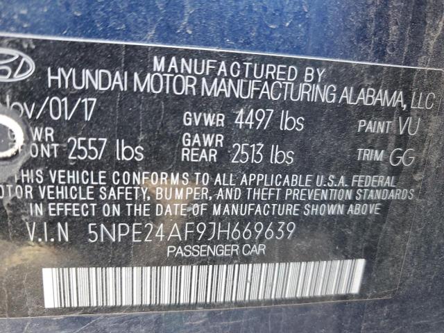 2018 HYUNDAI SONATA SE - 5NPE24AF9JH669639