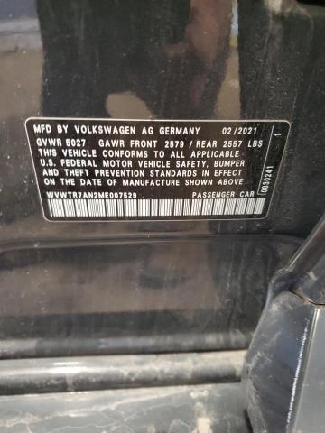 2021 VOLKSWAGEN ARTEON SEL WVWTR7AN2ME007529