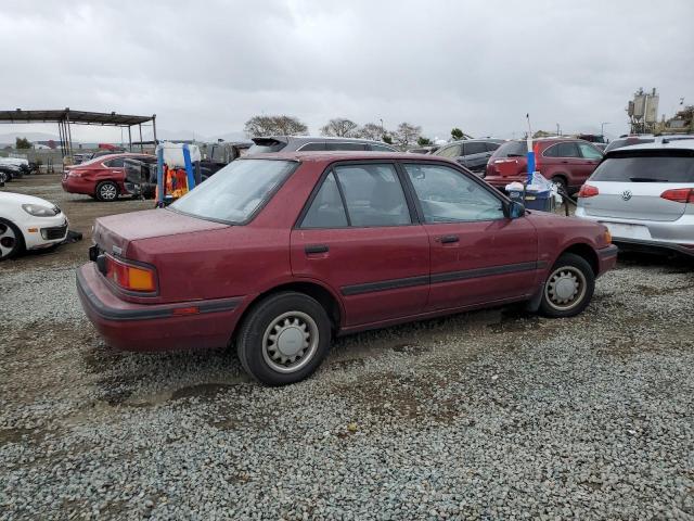 MAZDA PROTEGE SE 1990 red  gas JM1BG2246L0167483 photo #4