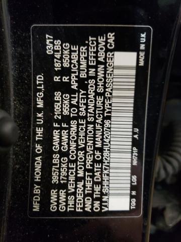 2017 HONDA CIVIC LX - SHHFK7H28HU420796