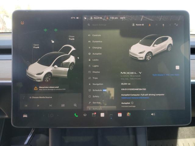 2021 TESLA MODEL Y - 5YJYGDEE4MF284783