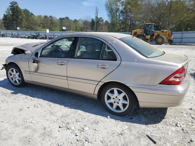 MERCEDES-BENZ C 240 2003 tan  gas WDBRF61J13F307614 photo #3