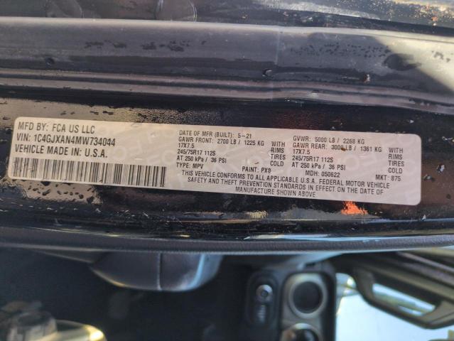 2021 JEEP WRANGLER S - 1C4GJXAN4MW734044