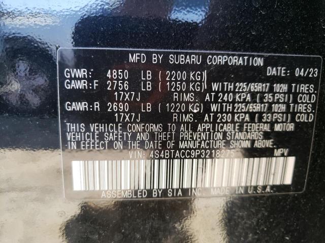 2023 SUBARU OUTBACK PR 4S4BTACC9P3218275