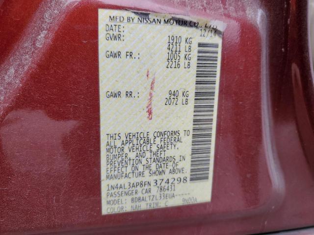 2015 NISSAN ALTIMA 2.5 - 1N4AL3AP8FN374298