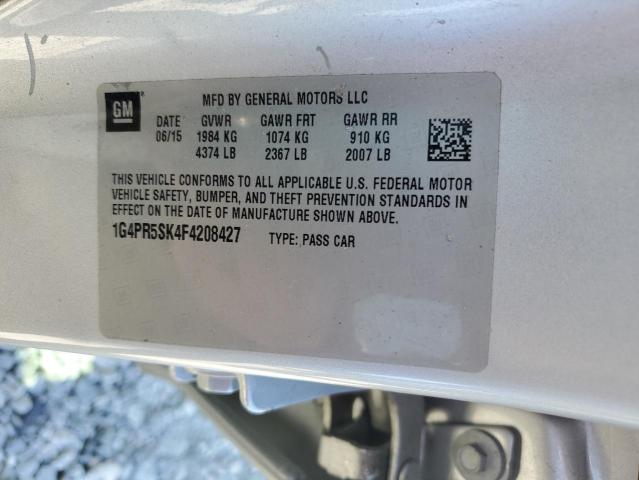 2015 BUICK VERANO CON 1G4PR5SK4F4208427