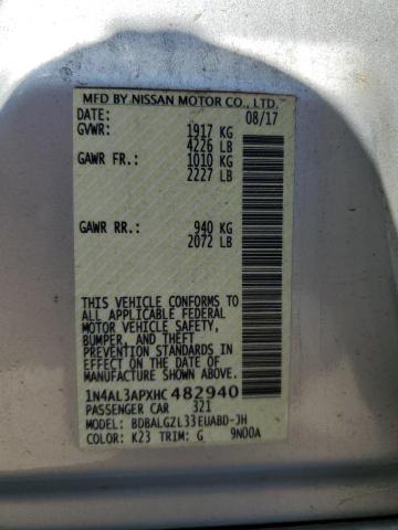 2017 NISSAN ALTIMA 2.5 - 1N4AL3APXHC482940