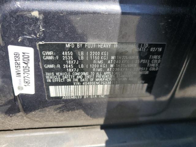 2016 SUBARU OUTBACK 3. - 4S4BSENC7G3302151