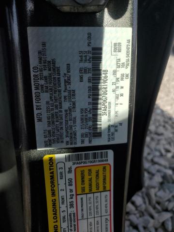 2016 FORD FUSION S 3FA6P0G70GR190648