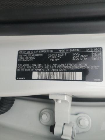 2022 VOLVO XC60 B5 IN YV4L12RL4N1088780