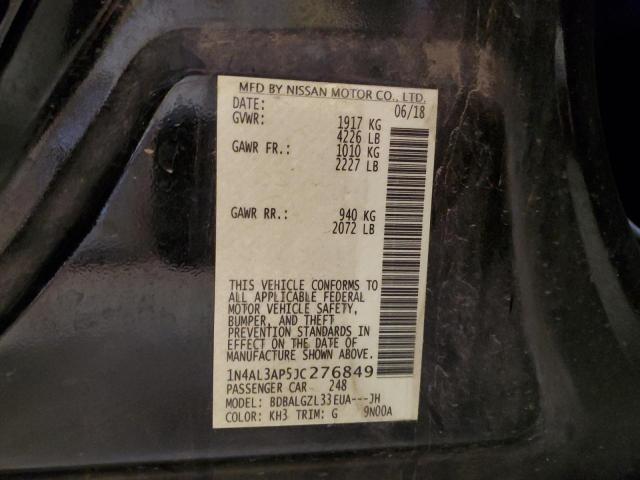 2018 NISSAN ALTIMA 2.5 - 1N4AL3AP5JC276849