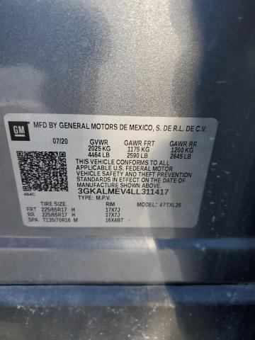 2020 GMC TERRAIN SL - 3GKALMEV4LL311417