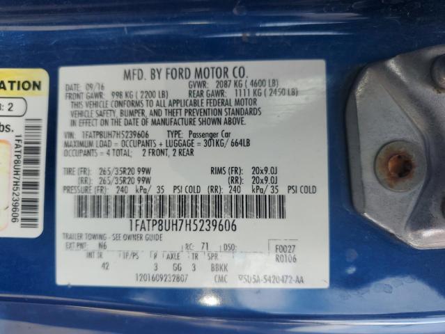 2017 FORD MUSTANG - 1FATP8UH7H5239606