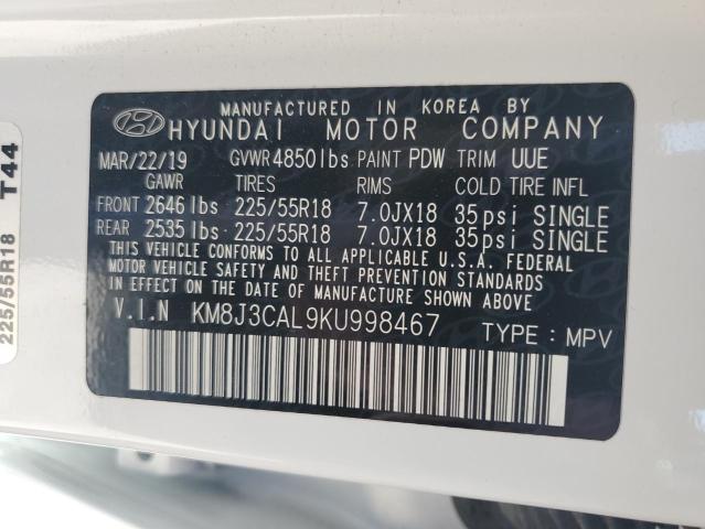2019 HYUNDAI TUCSON LIM - KM8J3CAL9KU998467