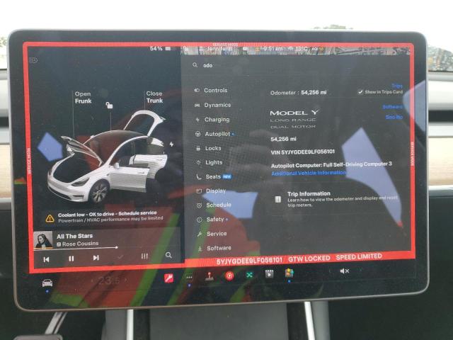 2020 TESLA MODEL Y - 5YJYGDEE9LF056101