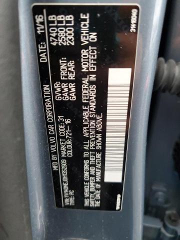 2017 VOLVO V60 T5 YV140MEJ0H1352909