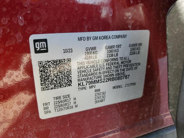 2024 CHEVROLET TRAILBLAZE - KL79MMS22RB080787