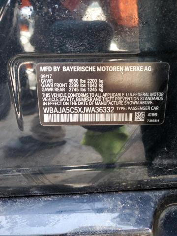 2018 BMW 530 I - WBAJA5C5XJWA36332