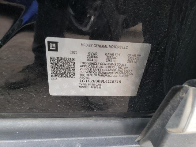2020 CHEVROLET BOLT EV PR - 1G1FZ6S09L4115718