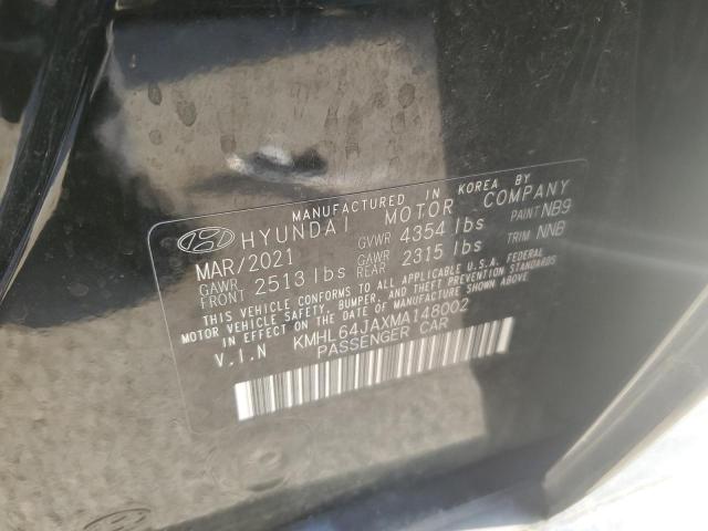 2021 HYUNDAI SONATA SEL - KMHL64JAXMA148002