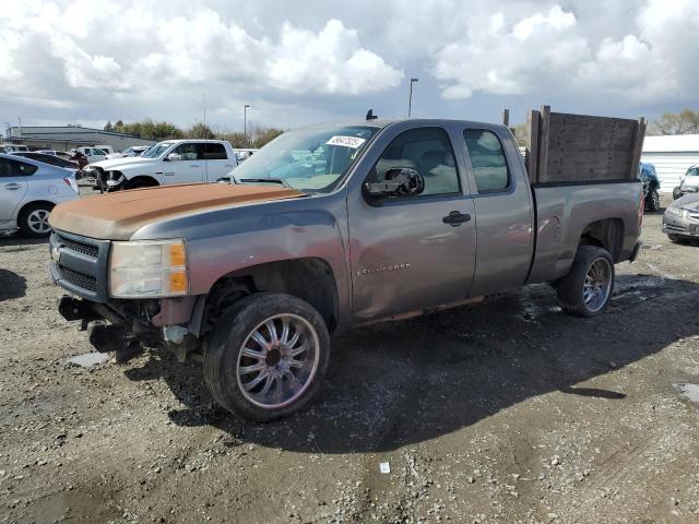 CHEVROLET SILVERADO 2007 gray pickup flexible fuel 1GCEC14067Z638725 photo #1