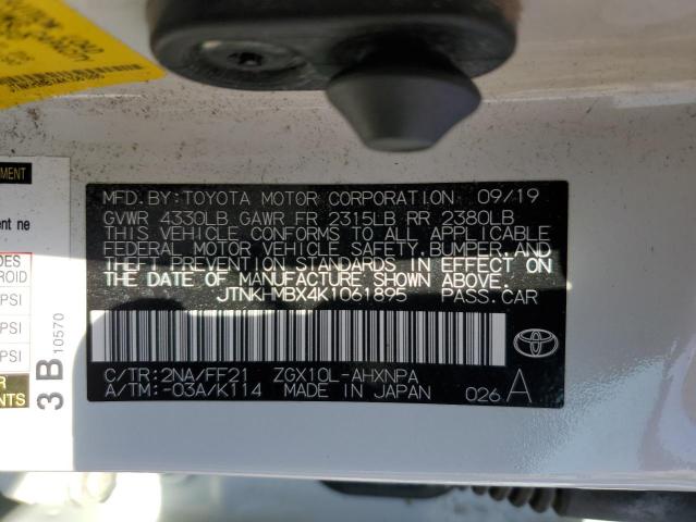 2019 TOYOTA C-HR XLE - JTNKHMBX4K1061895