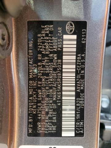 2024 TOYOTA CAMRY XSE - 4T1K61AK5RU875038