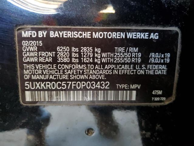 2015 BMW X5 XDRIVE3 - 5UXKR0C57F0P03432