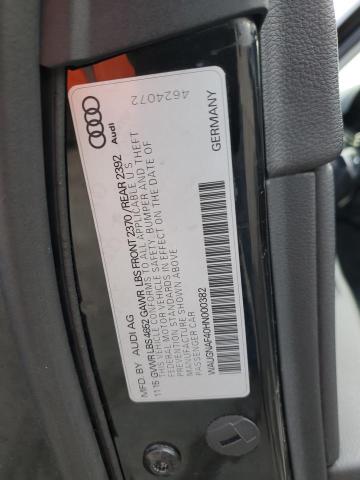 2017 AUDI A4 PREMIUM - WAUGNAF40HN000382