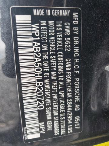 2017 PORSCHE MACAN S - WP1AB2A50HLB20720
