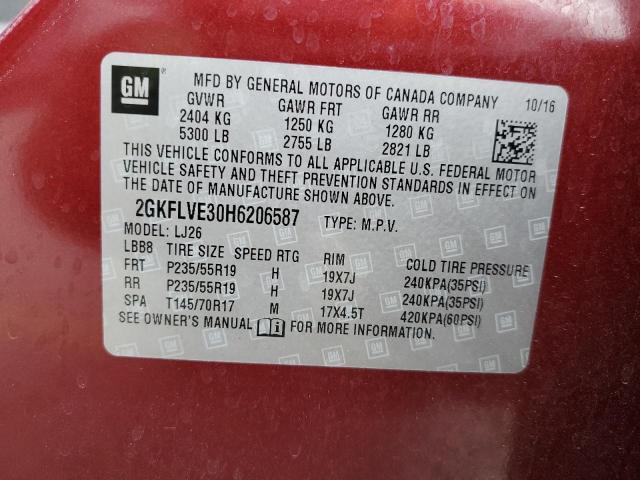 2017 GMC TERRAIN DE - 2GKFLVE30H6206587