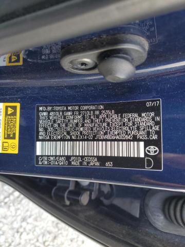 2017 TOYOTA MIRAI JTDBVRBD6HA002842